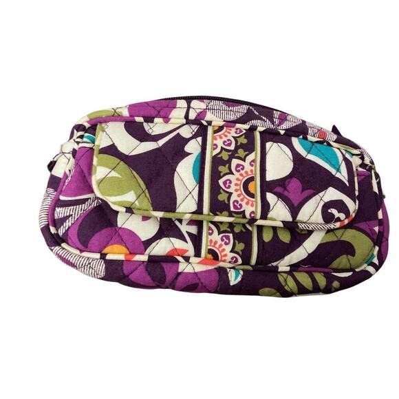 Vera Bradley Plum Crazy Mirror Cosmetic Bag Retired Print - Picture 1 of 3